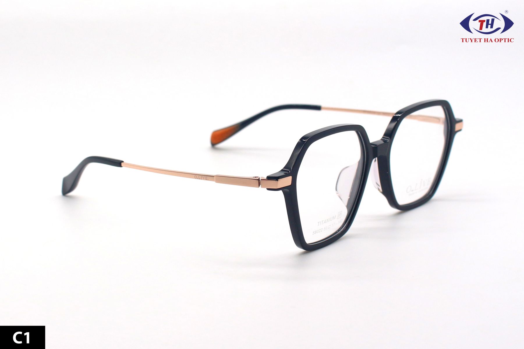 GỌNG NHỰA OLIVE CÀNG TITANIUM