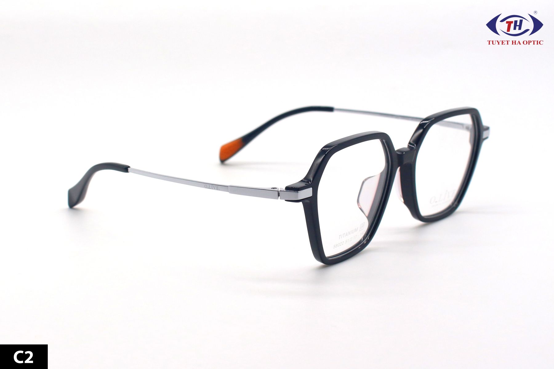 GỌNG NHỰA OLIVE CÀNG TITANIUM