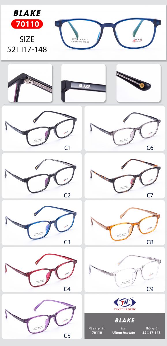 GỌNG KÍNH ULTEM ACETATE BLAKE